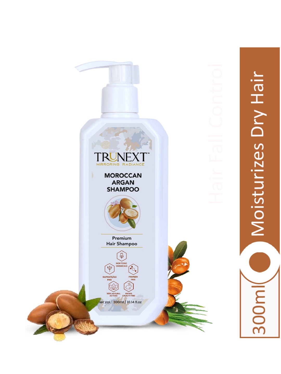 

TRUNEXT Moroccan Argan Shampoo 300 ml, White