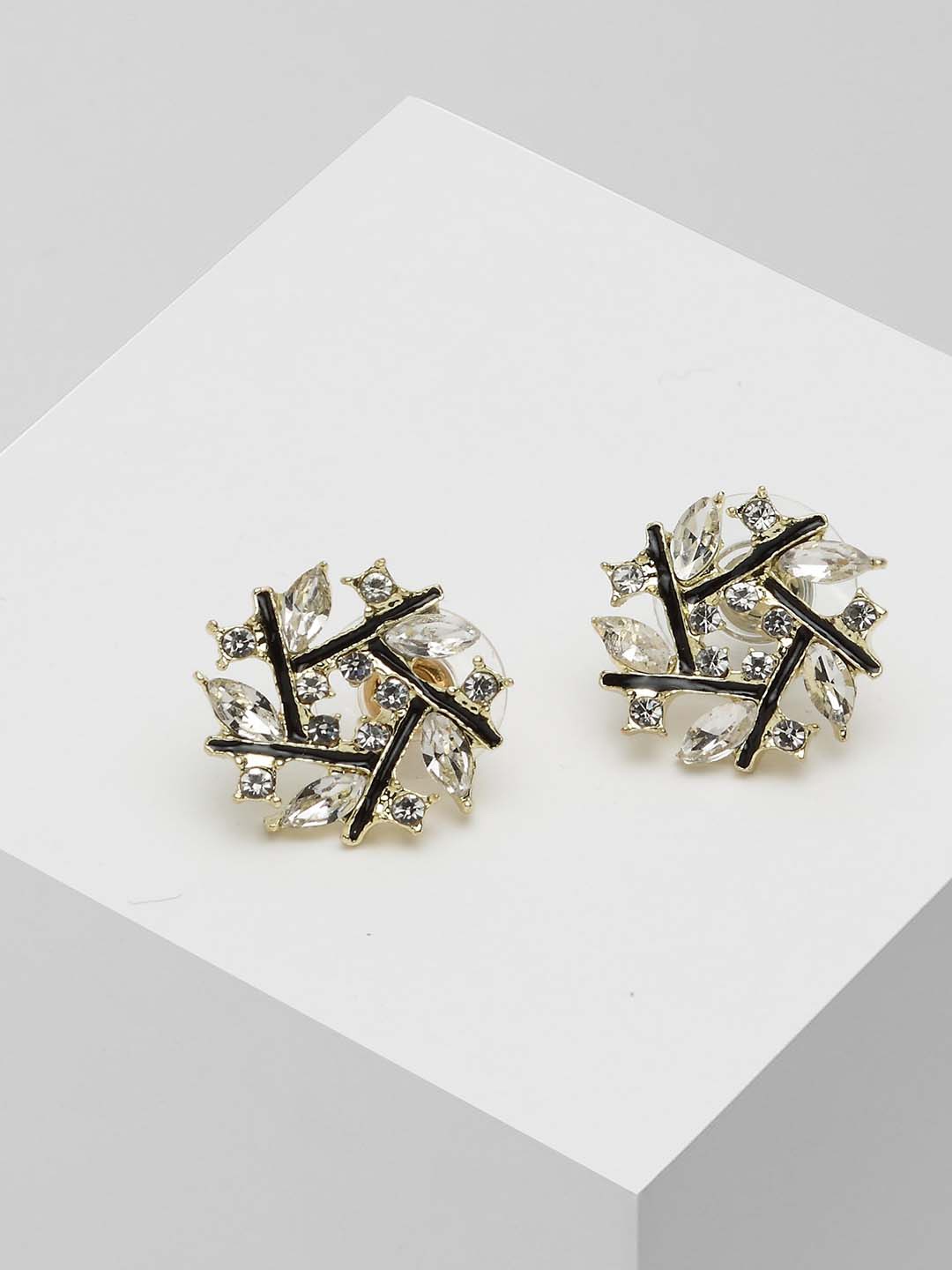 

Wild & Free Gold-Plated & White Classic Studs Earrings