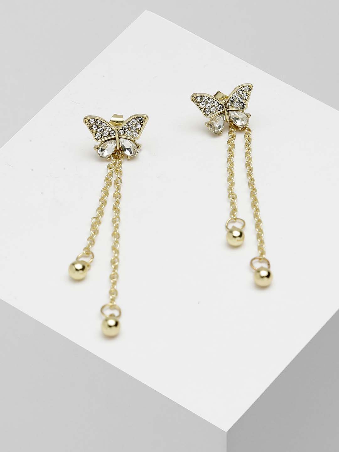 

Wild & Free Gold-Plated Butterfly Classic Drop Earrings