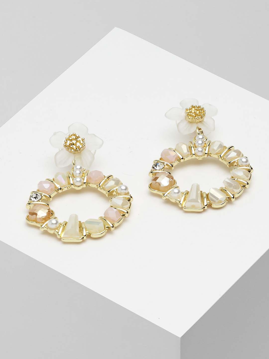

Wild & Free Gold-Plated Circular Drop Earrings