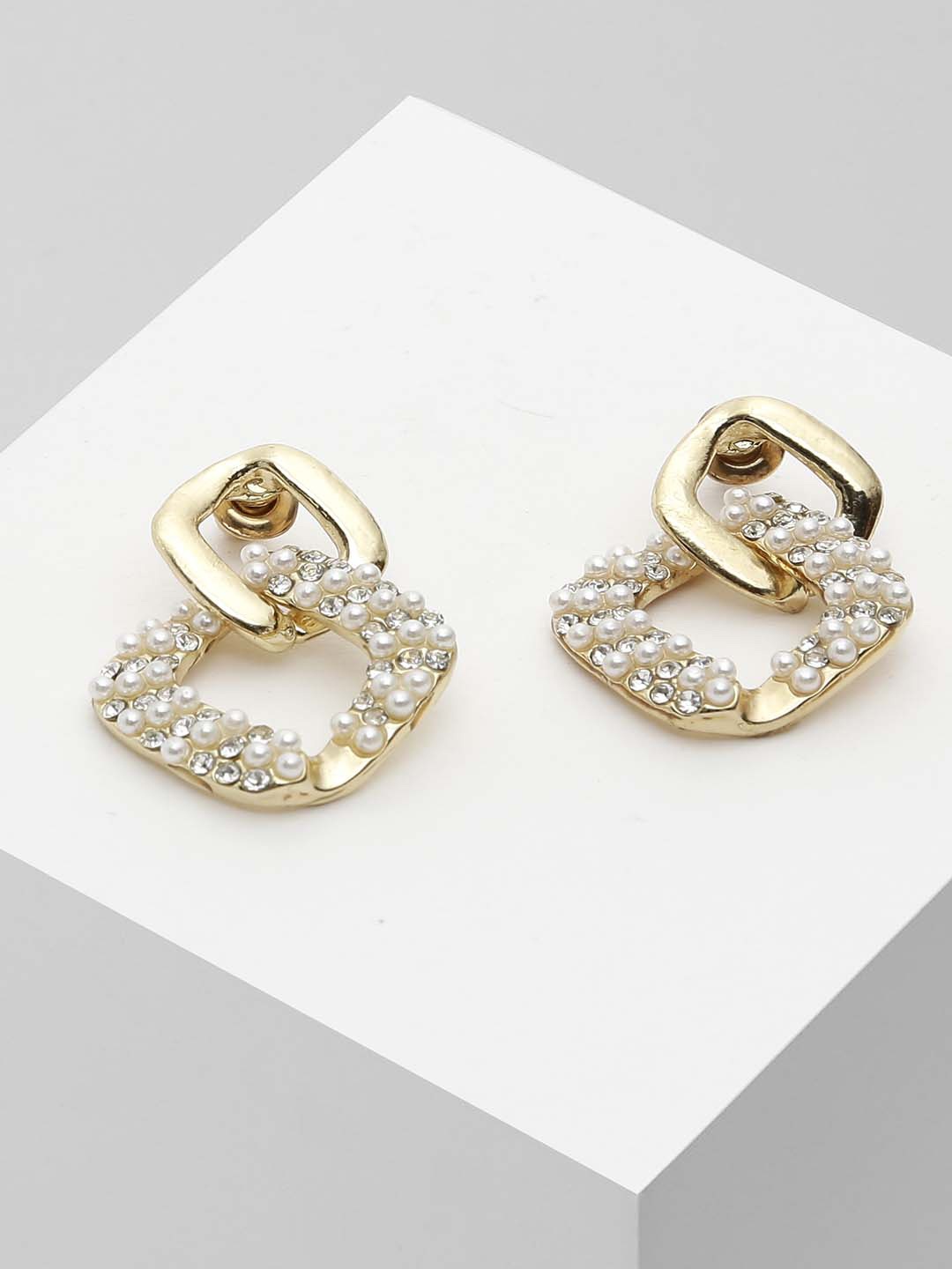

Wild & Free Gold Plated Beaded Drop Earrings