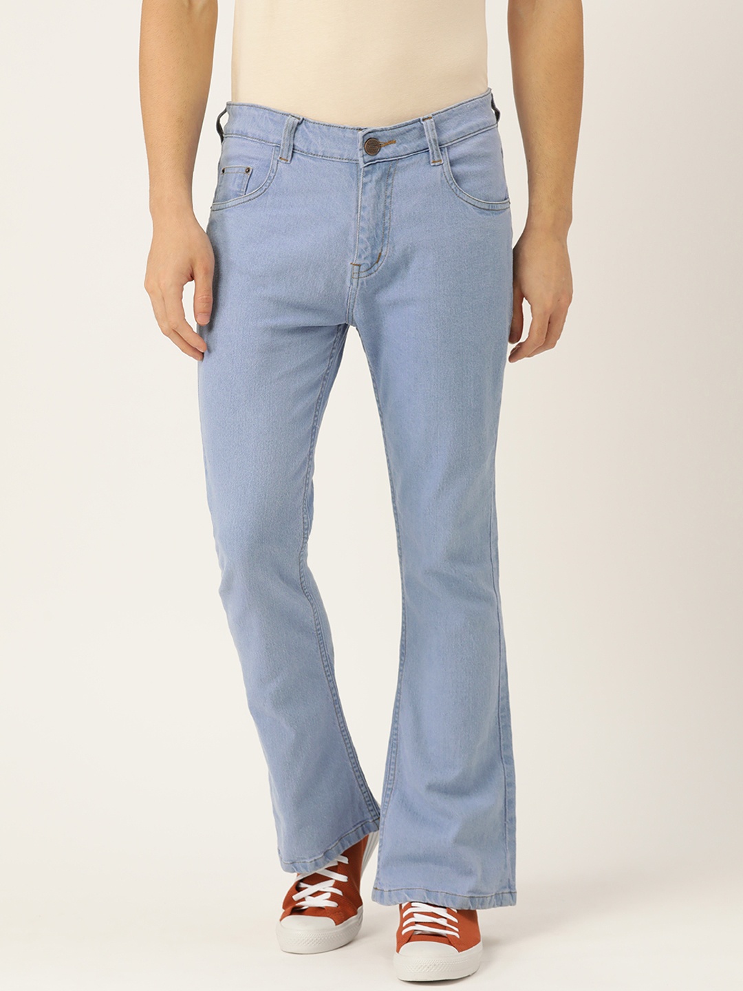 

PARIS HAMILTON Men Blue Bootcut Stretchable Jeans