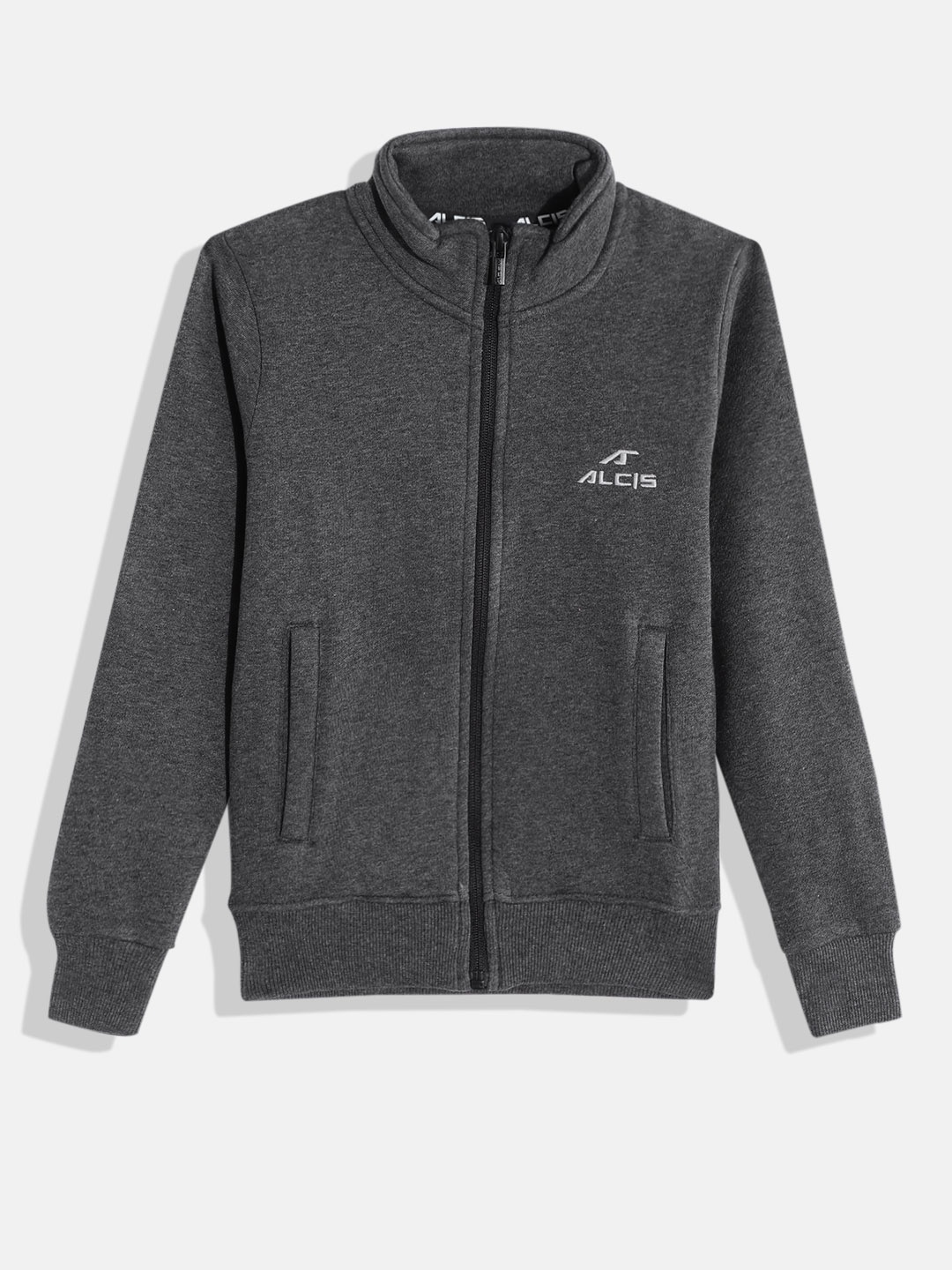 

Alcis Boys Charcoal Grey Solid Sweatshirt