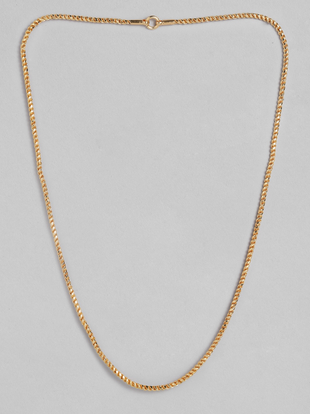

Peora Gold-Toned Woven Design Gold-Plated Chain
