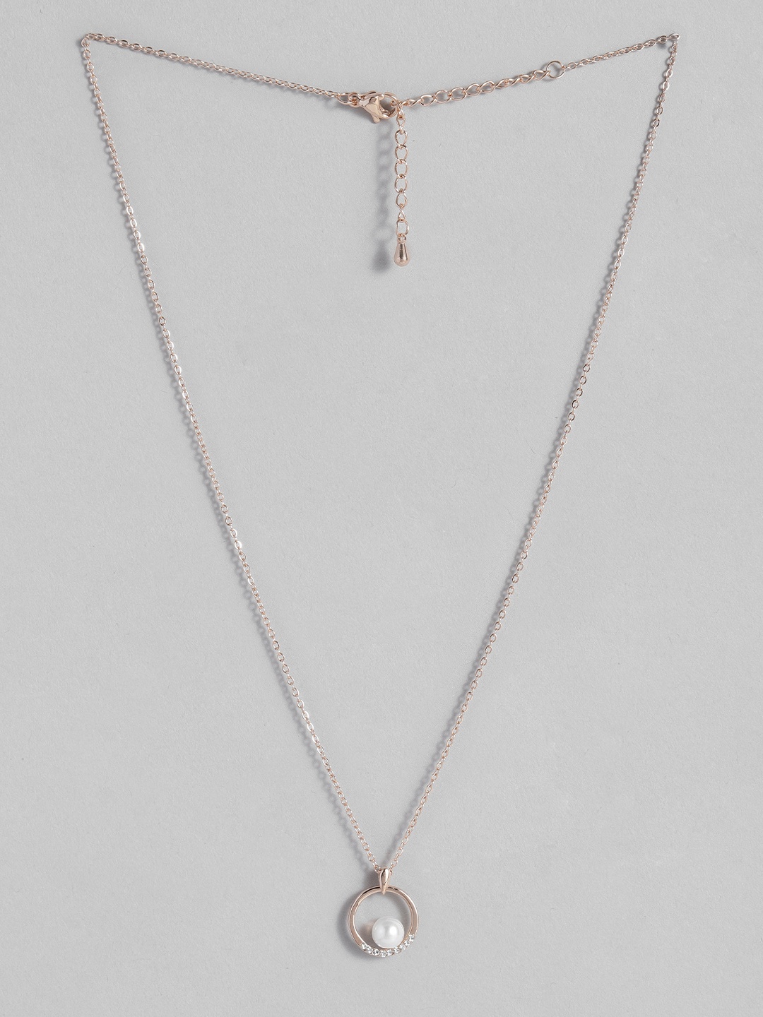 

Peora Women Rose Gold-Plated Chain With Pendant
