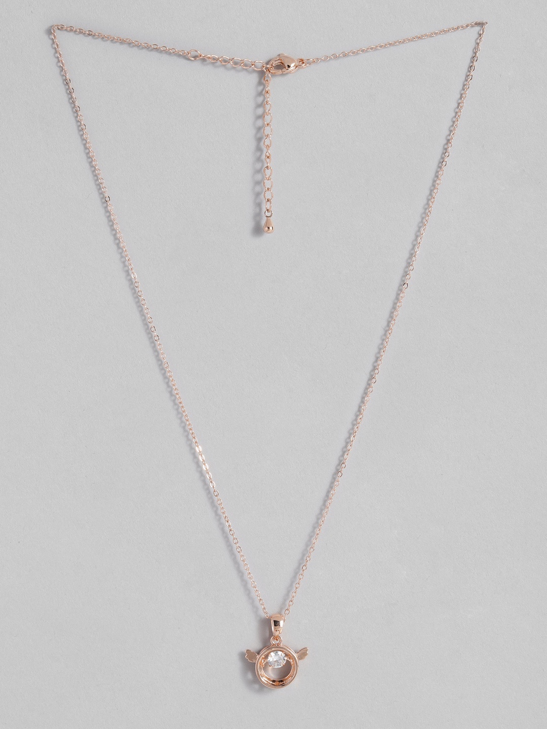 

Peora Women Rose Gold-Plated Chain With Pendant Necklace