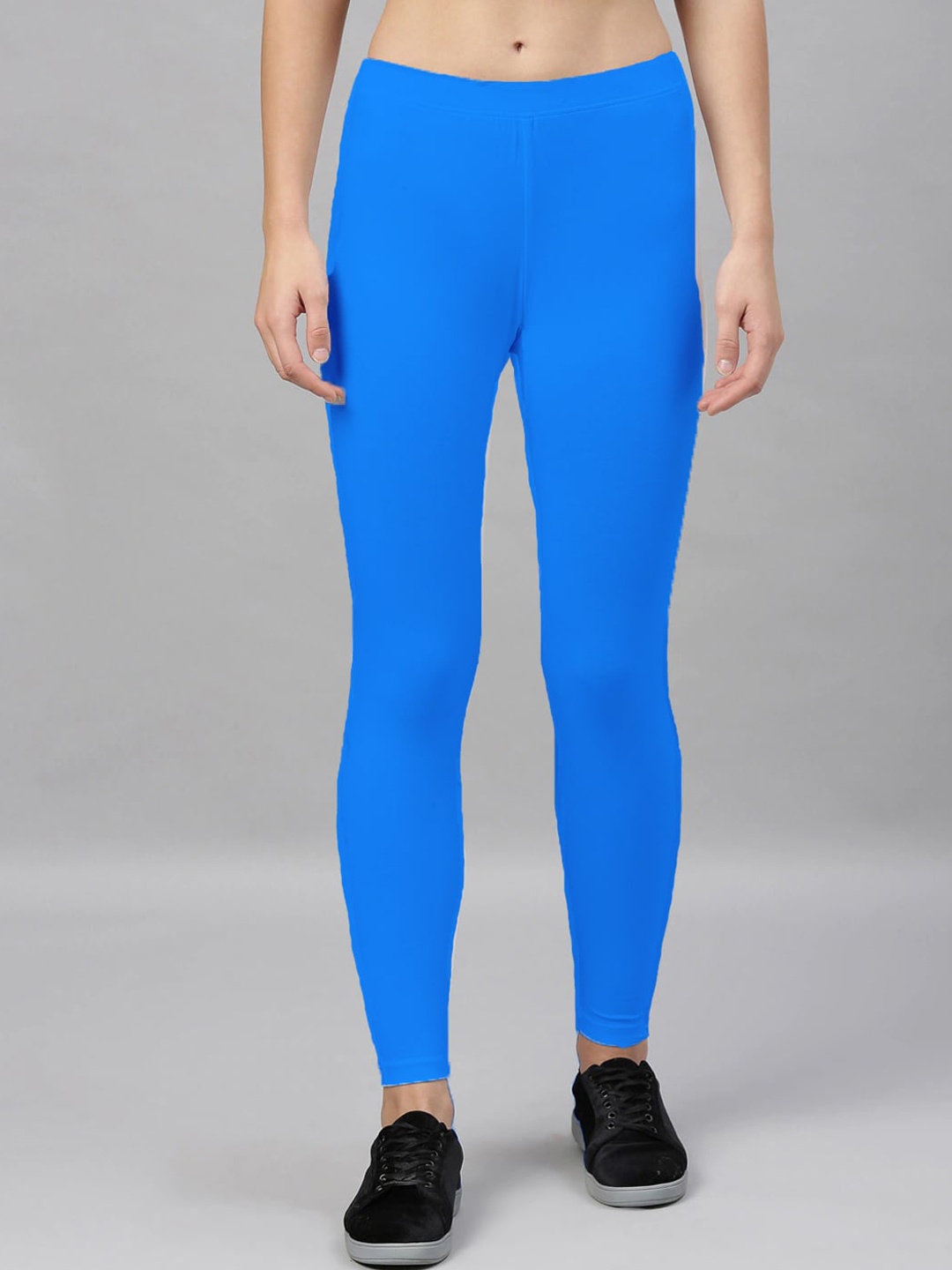 

Kryptic Women Blue Solid Ankle-Length Leggings