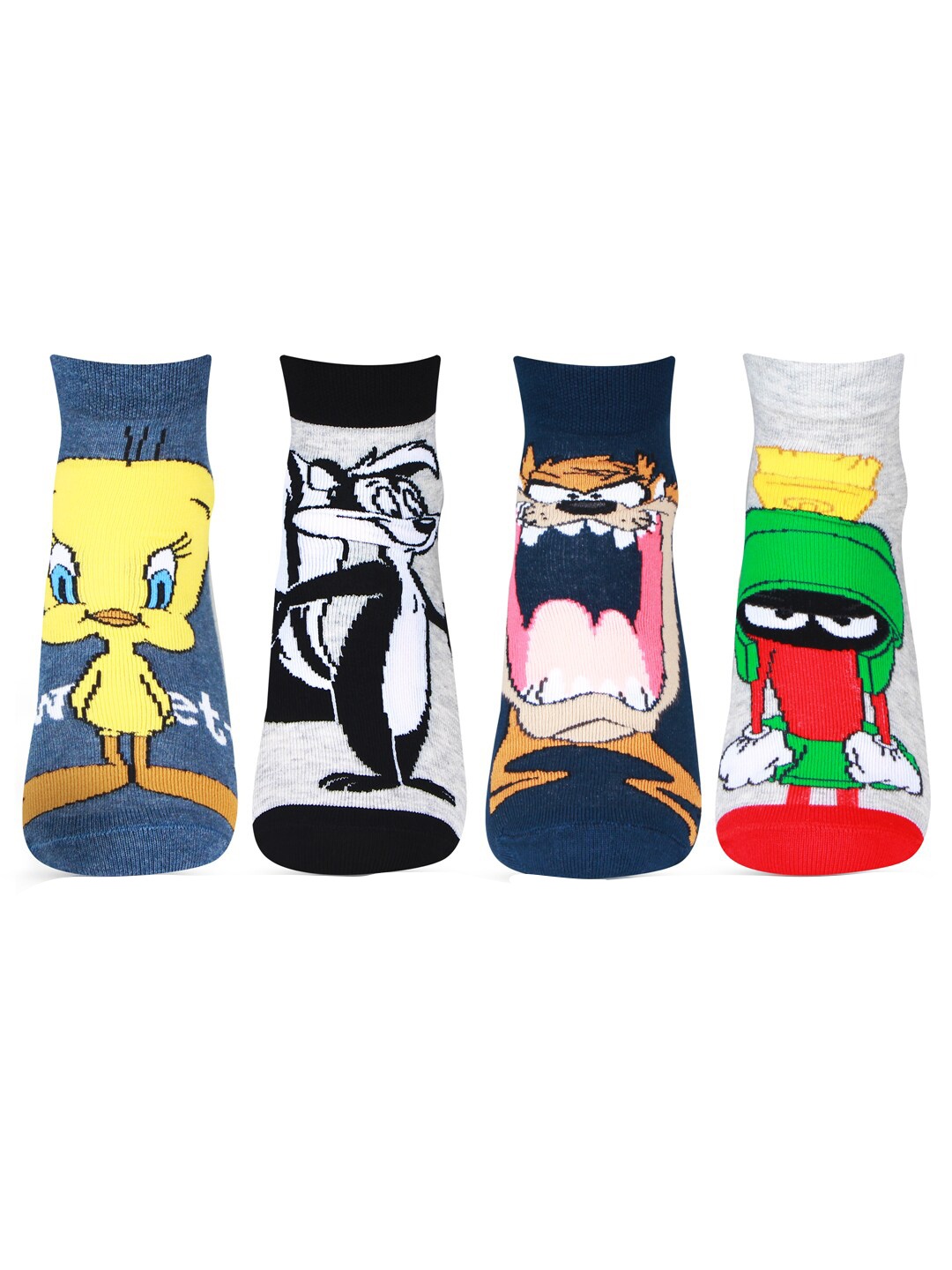 

Bonjour Girls Pack of 4 Assorted Ankle Length Socks