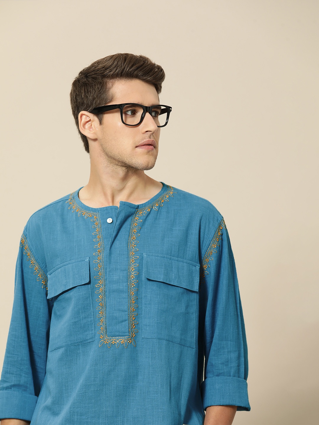 

Mr Bowerbird Men Blue Liberal Fit Pure Cotton Casual Shirt