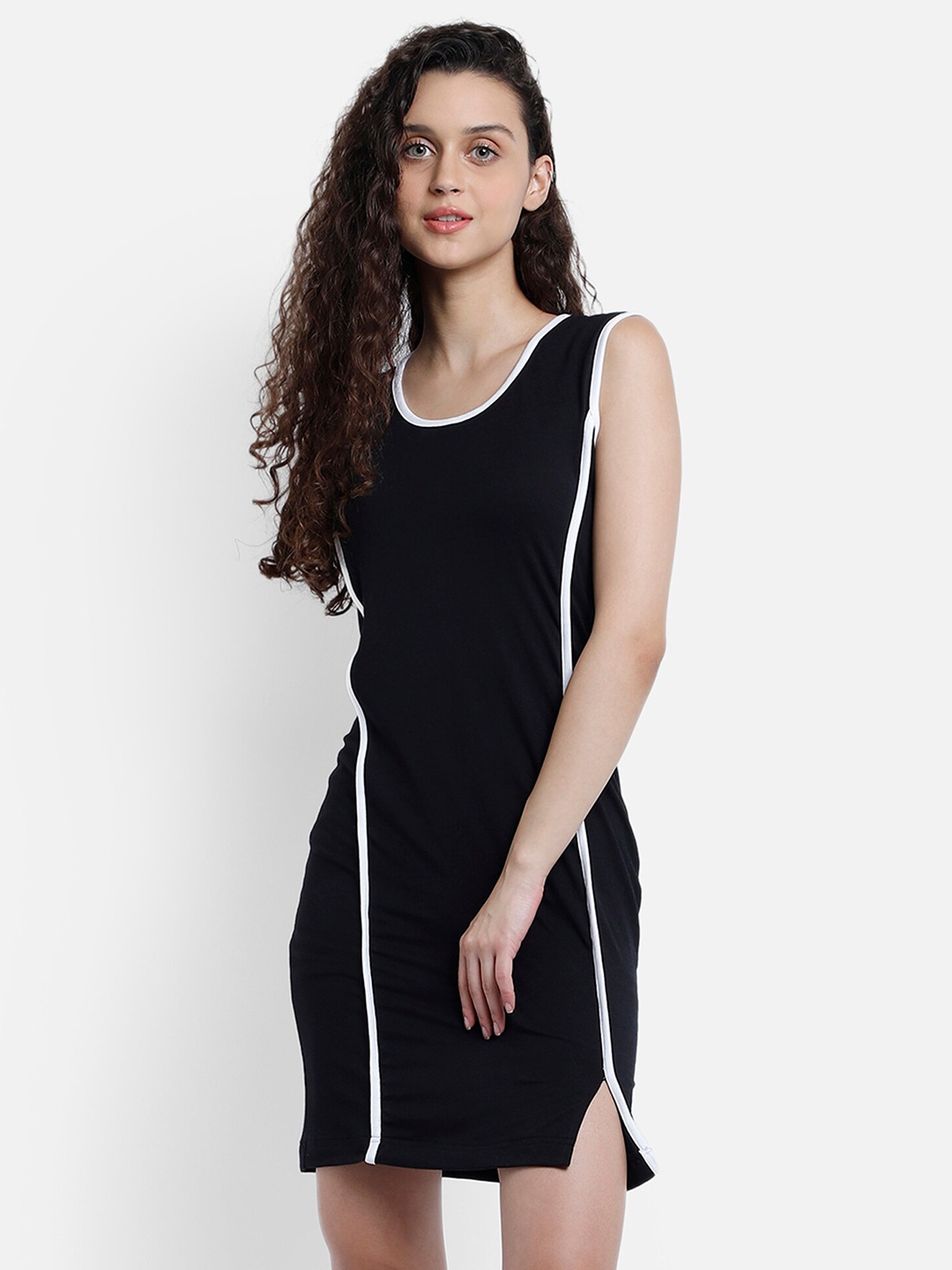 

MARZENI Black T-shirt Dress