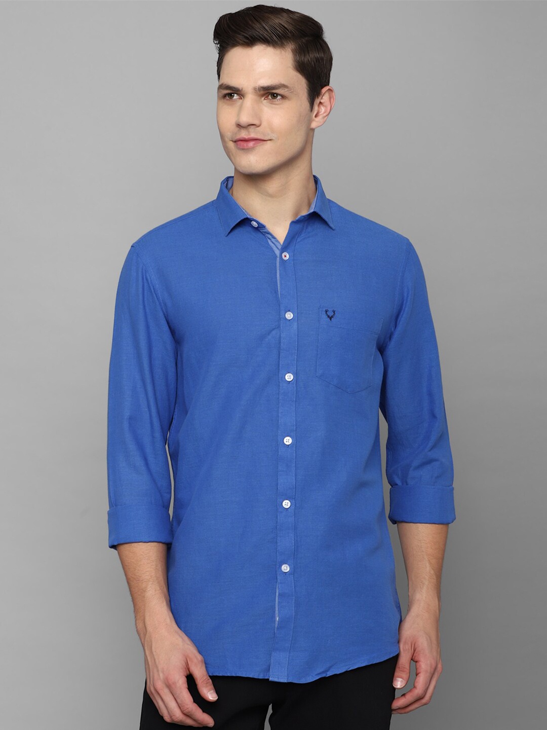

Allen Solly Men Blue Slim Fit Casual Shirt