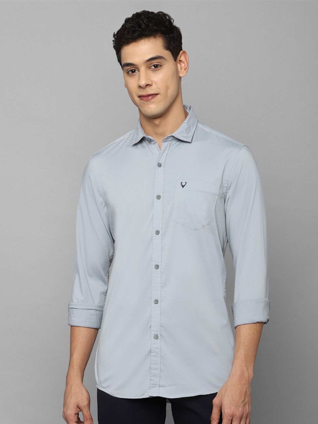 

Allen Solly Sport Men Blue Solid Casual Shirt