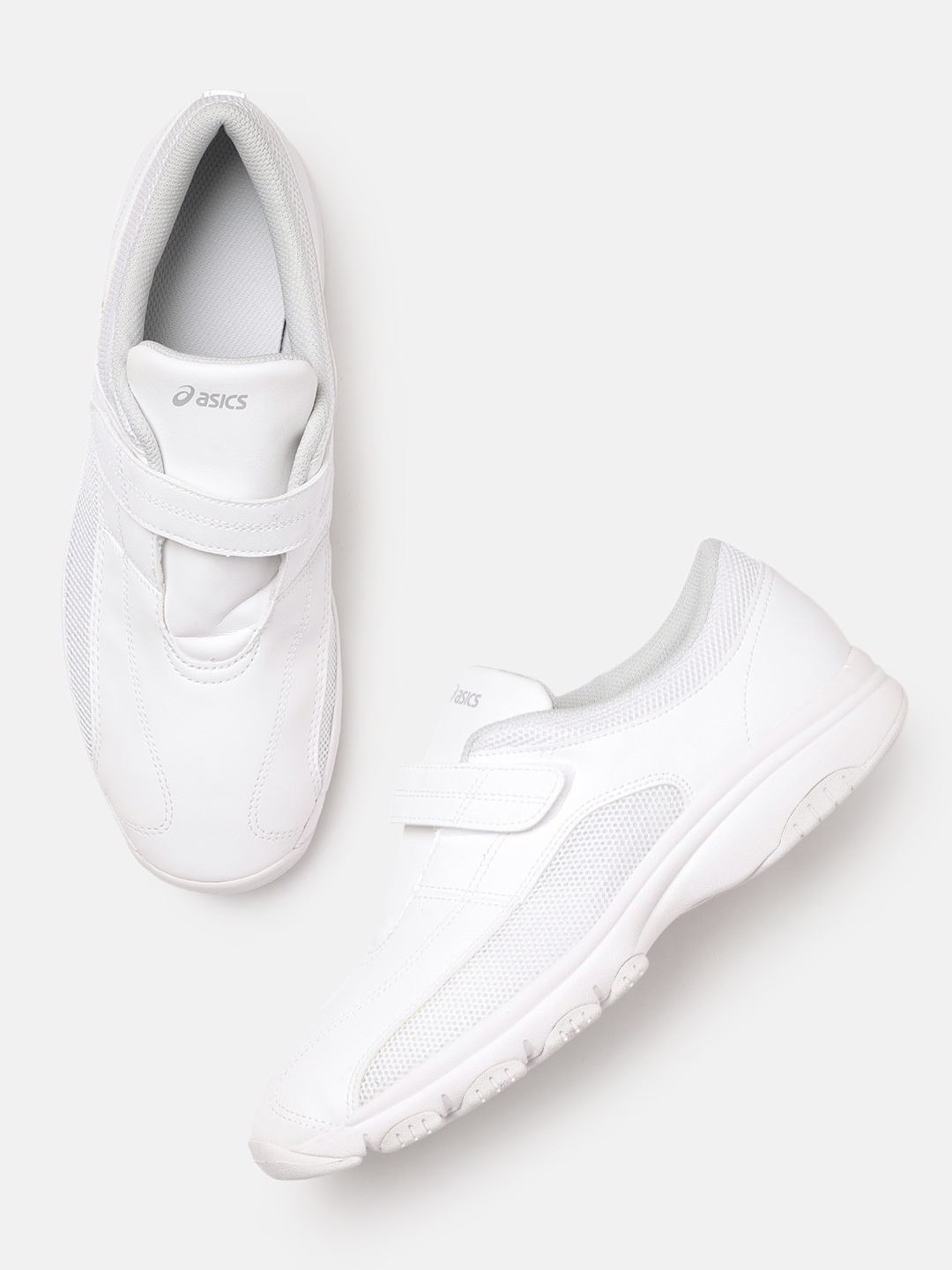 

ASICS Unisex White NURSEWALKER 100 Woven Design Sneakers