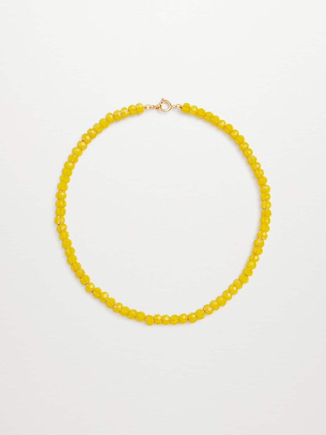 

MANGO Yellow Beaded Necklace