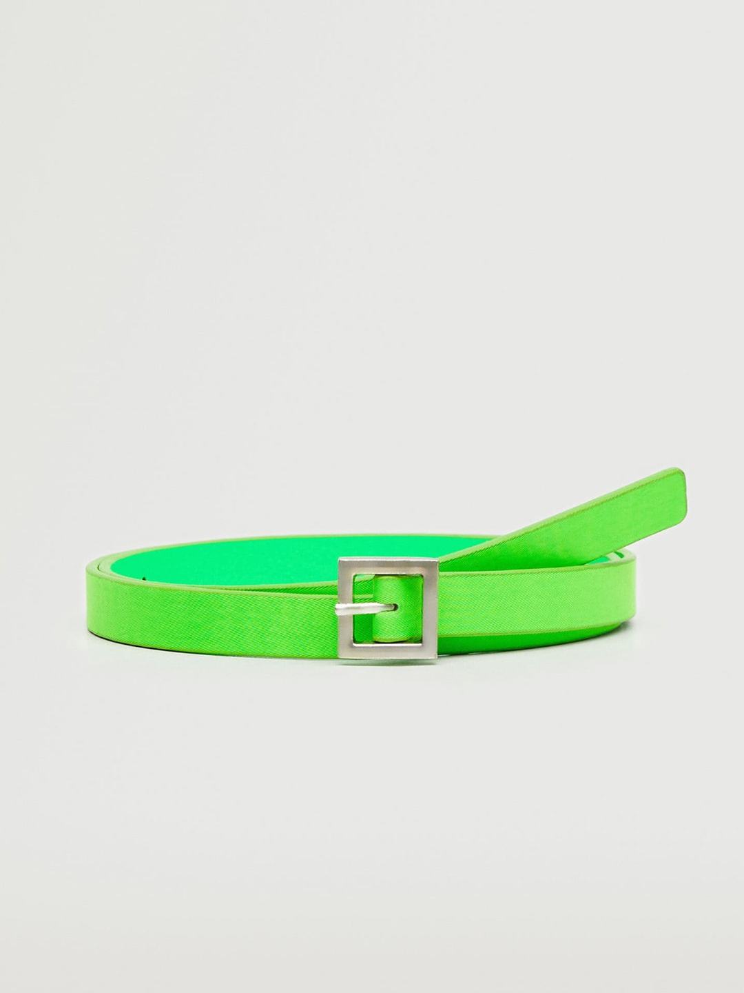 

MANGO Women Fluorescent Green Solid Belt