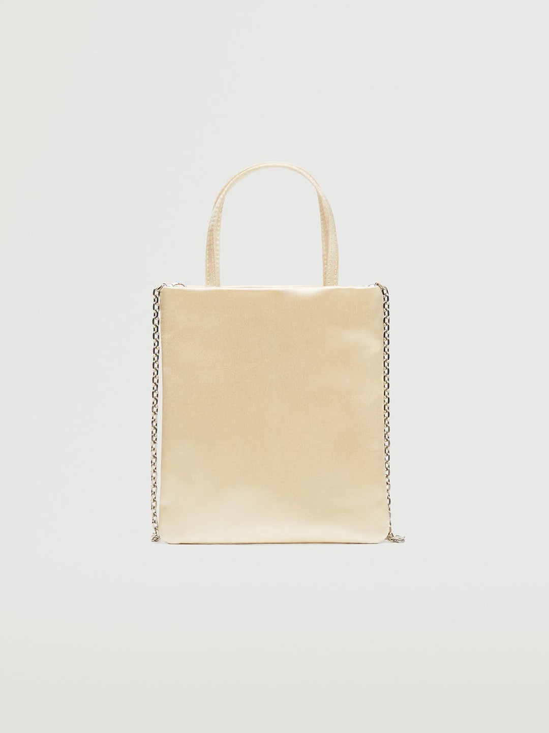 

MANGO Beige Solid Structured Sling Bag