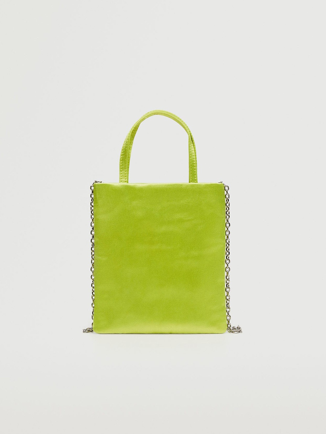 

MANGO Neon Green Structured Sling Bag, Fluorescent green