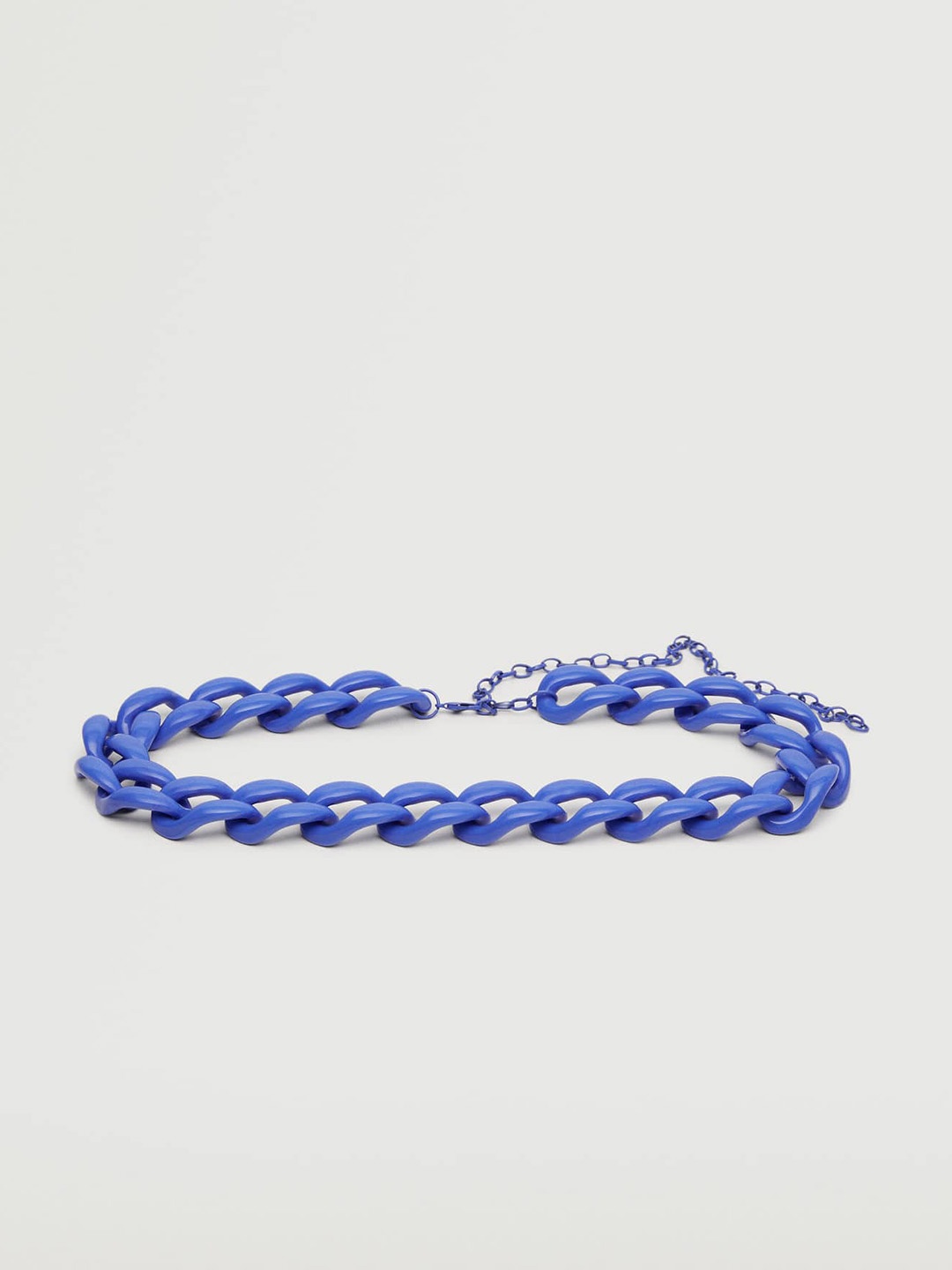 

MANGO Women Lavender Solid Linked Chain Style Belt