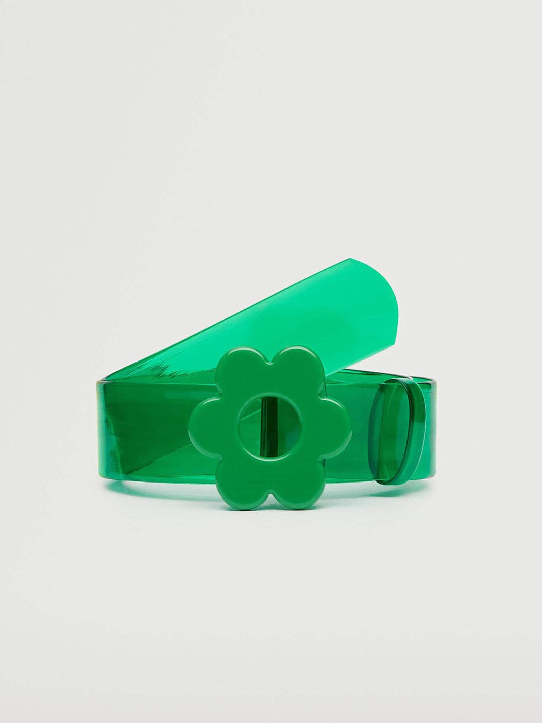 

MANGO Women Green Semi Transparent Belt