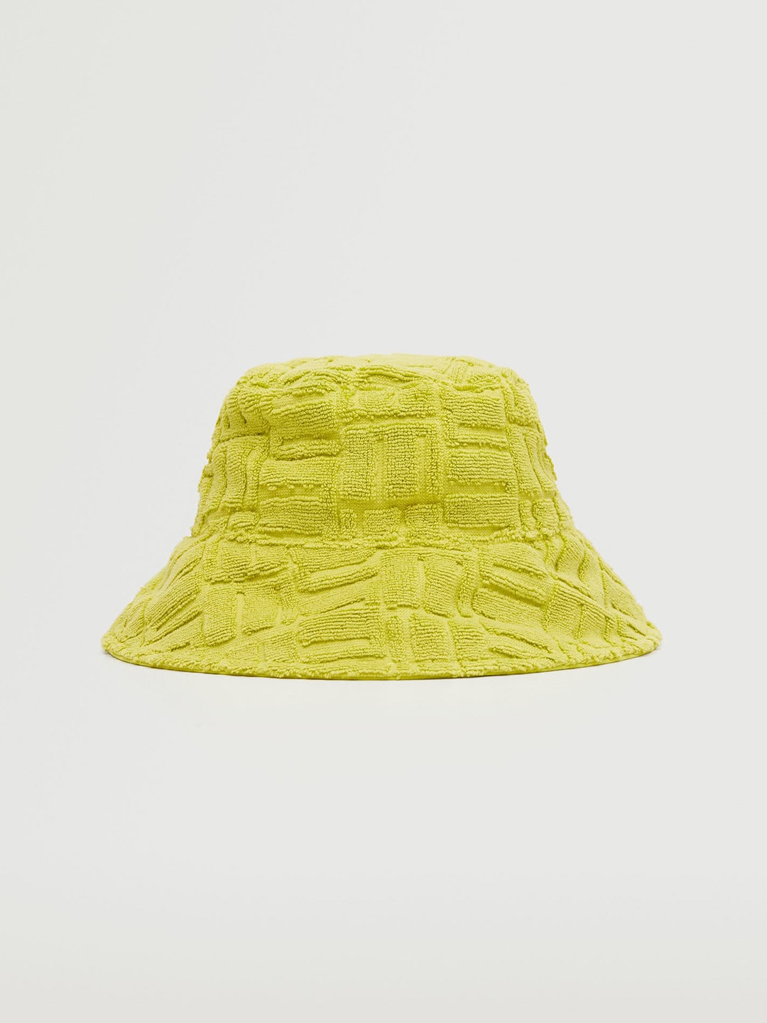 

MANGO Women Green Self Design Bucket Hat
