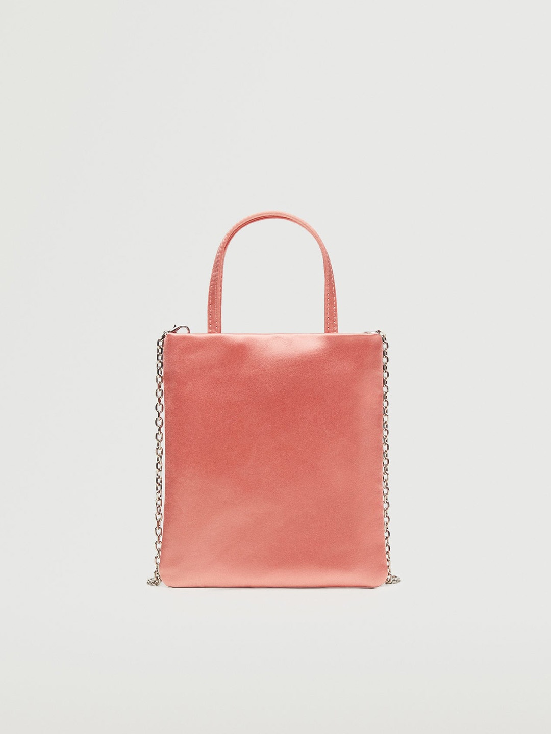 

MANGO Pink Solid Structured Sling Bag