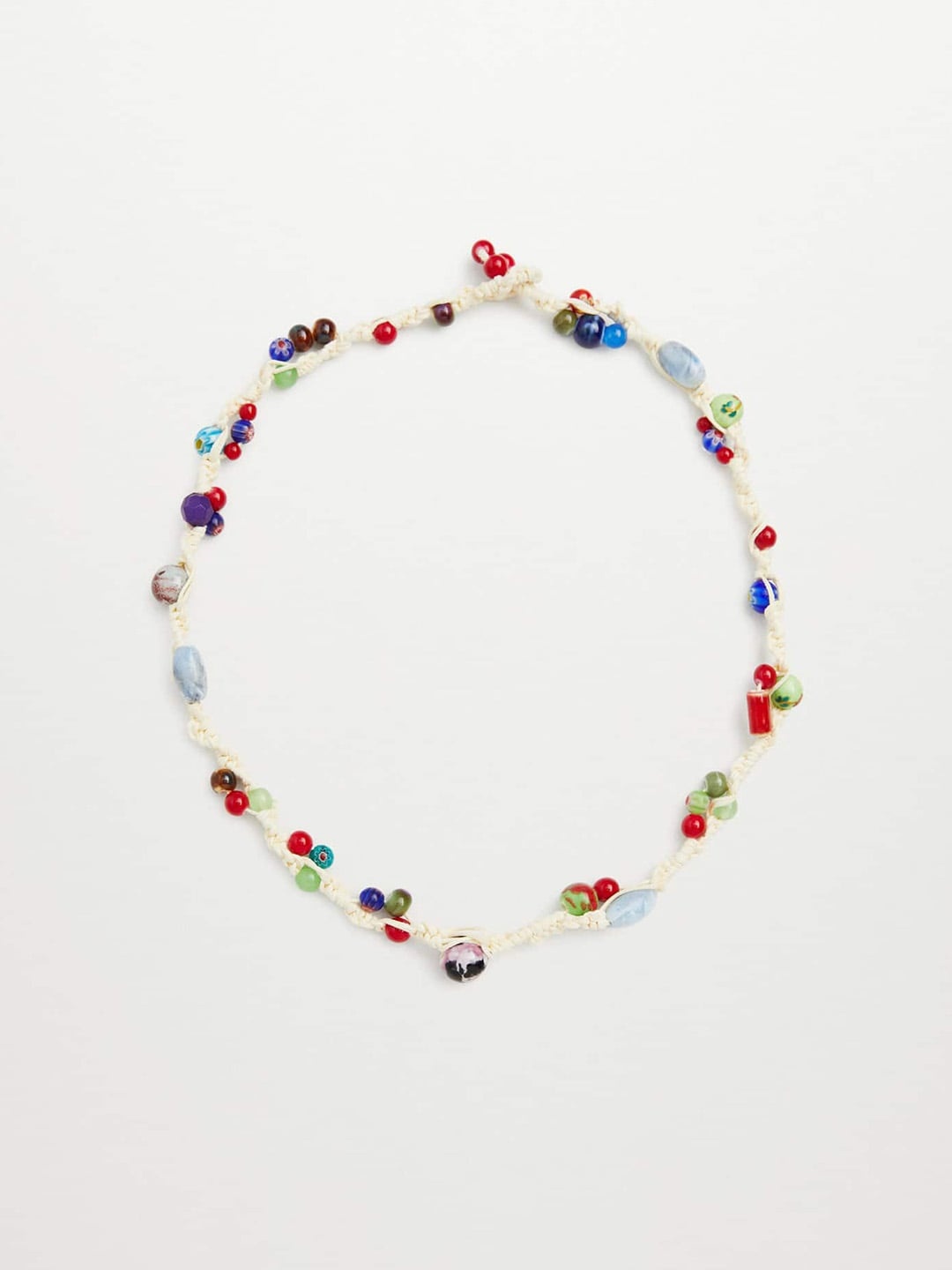 

MANGO Multicoloured Beaded Necklace, Multi