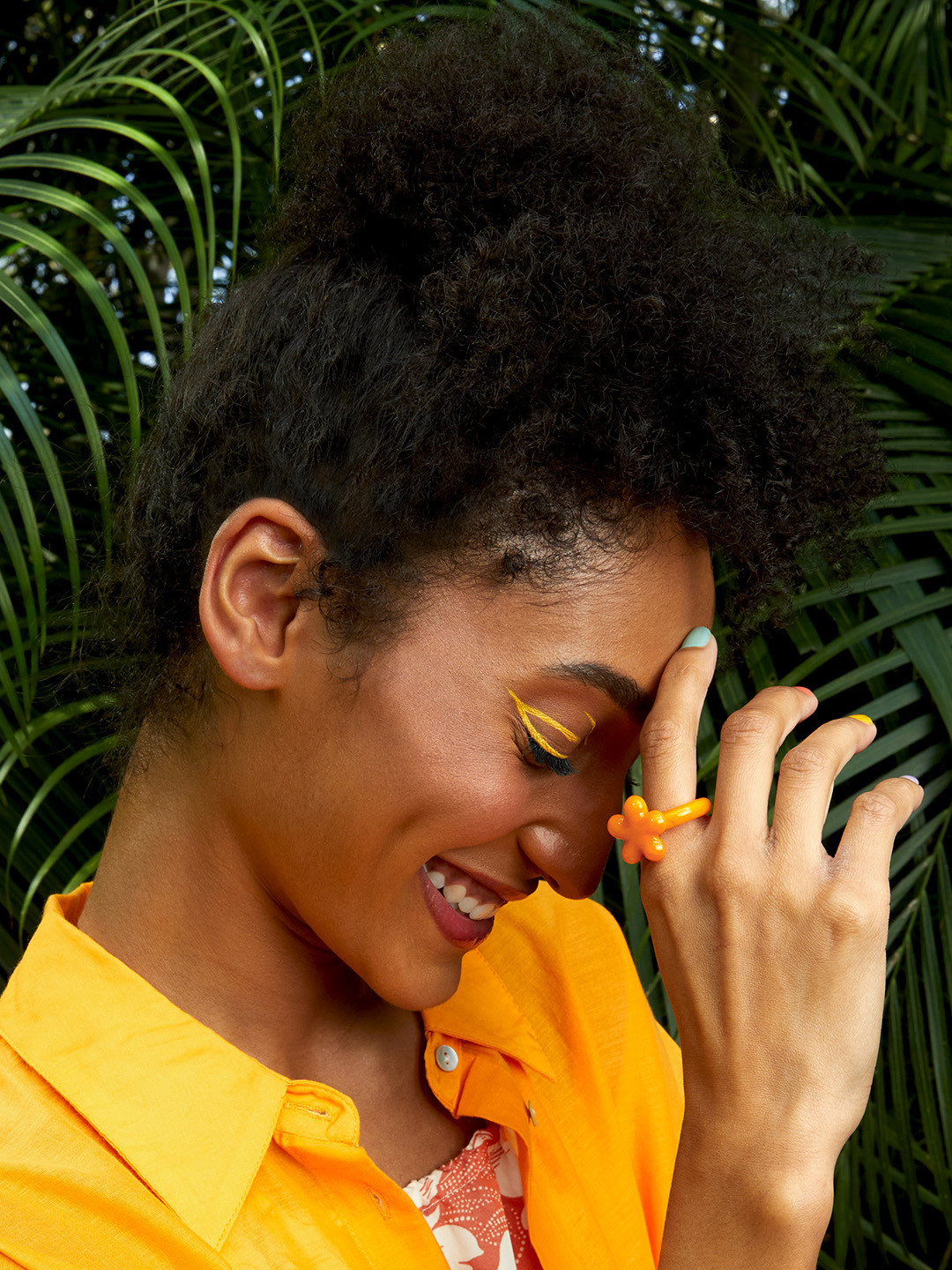 

MANGO Women Orange Finger Ring