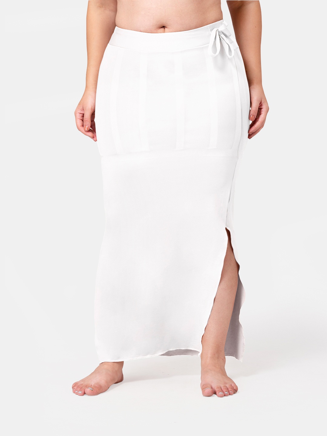 

Dermawear Women White Solid Saree Shapewear