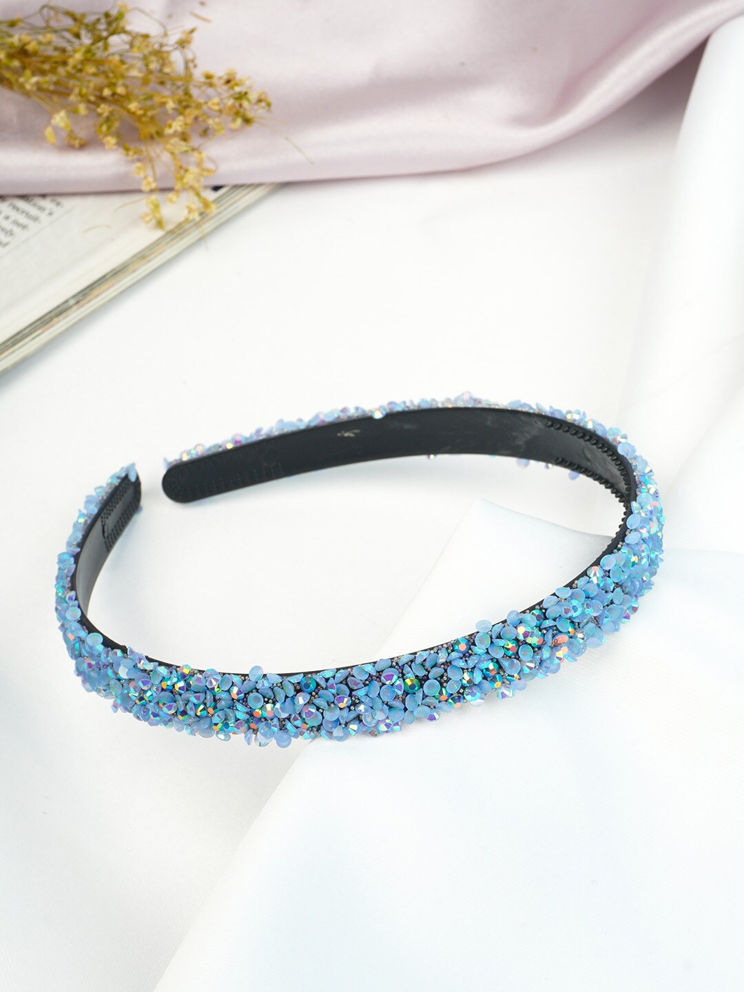 

Ferosh Women Blue Embellished Hairband