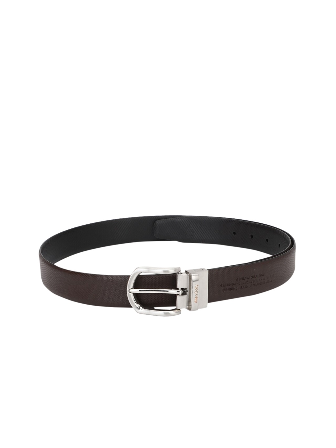 

Allen Solly Men Black Leather Reversible Formal Belt