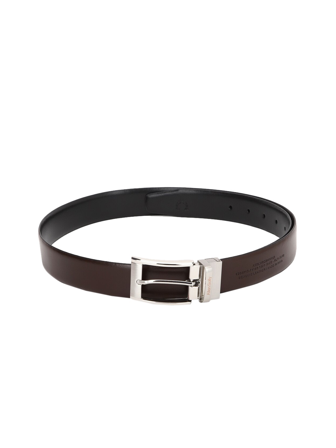 

Allen Solly Men Brown Leather Reversible Formal Belt