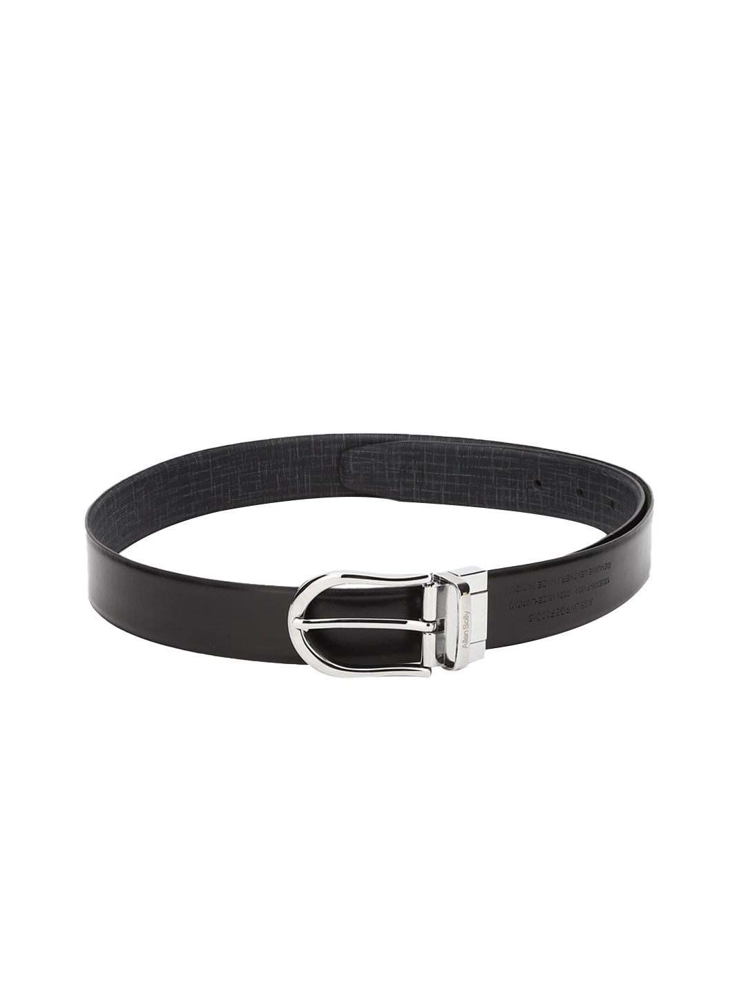 

Allen Solly Men Black Textured Leather Formal Belt