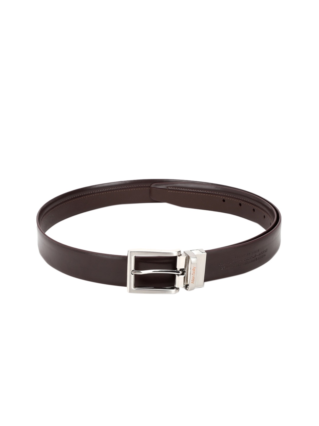 

Allen Solly Men Brown Leather Reversible Formal Belt