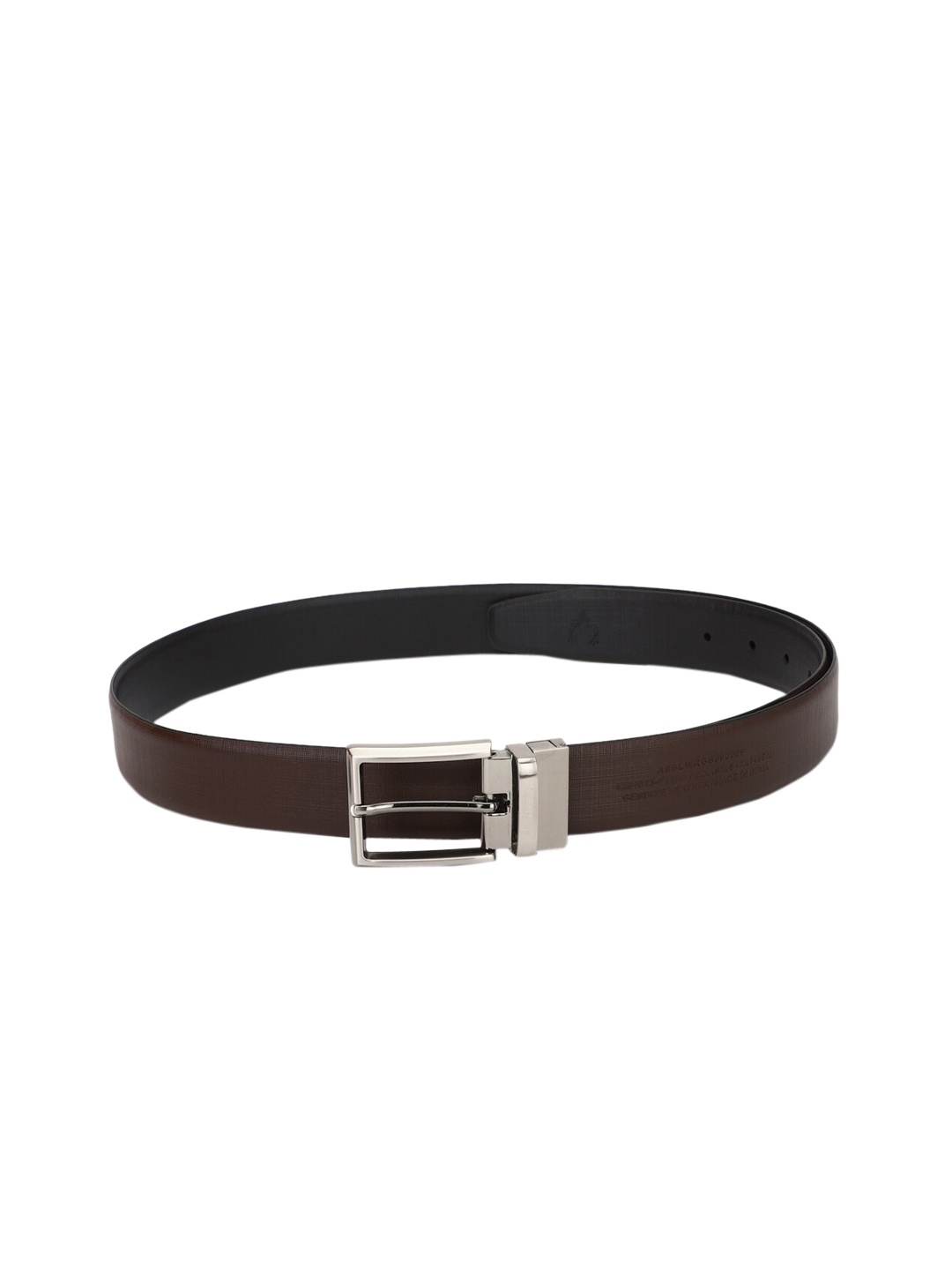 

Allen Solly Men Black Textured Leather Formal Belt