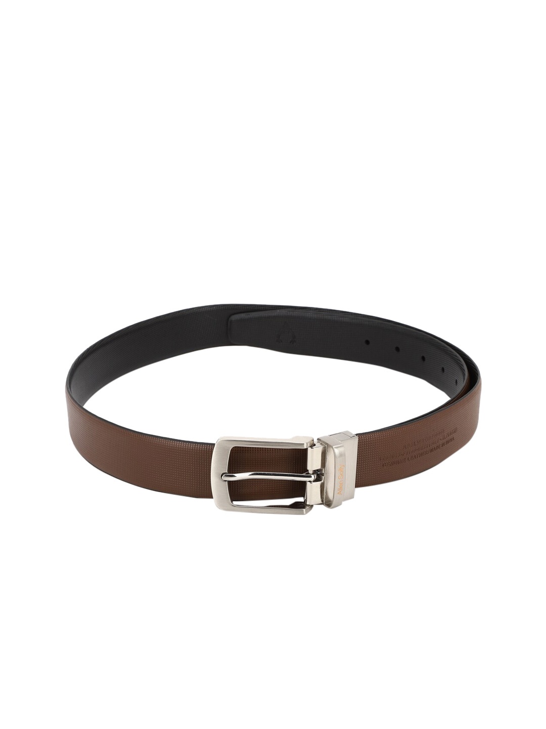 

Allen Solly Men Black Textured Leather Formal Belt