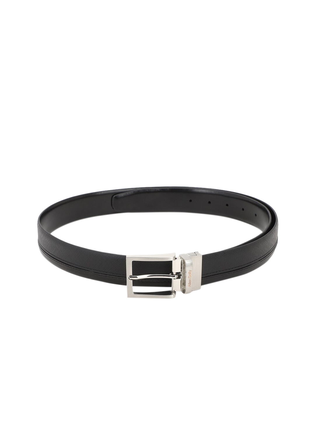 

Allen Solly Men Black Textured Leather Formal Belt