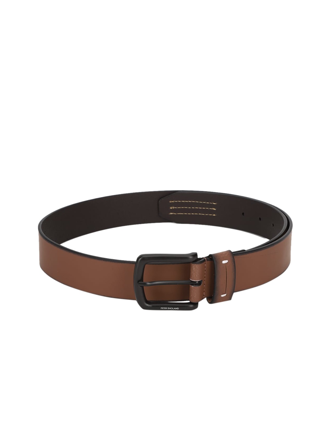 

Peter England Men Brown Leather Belt