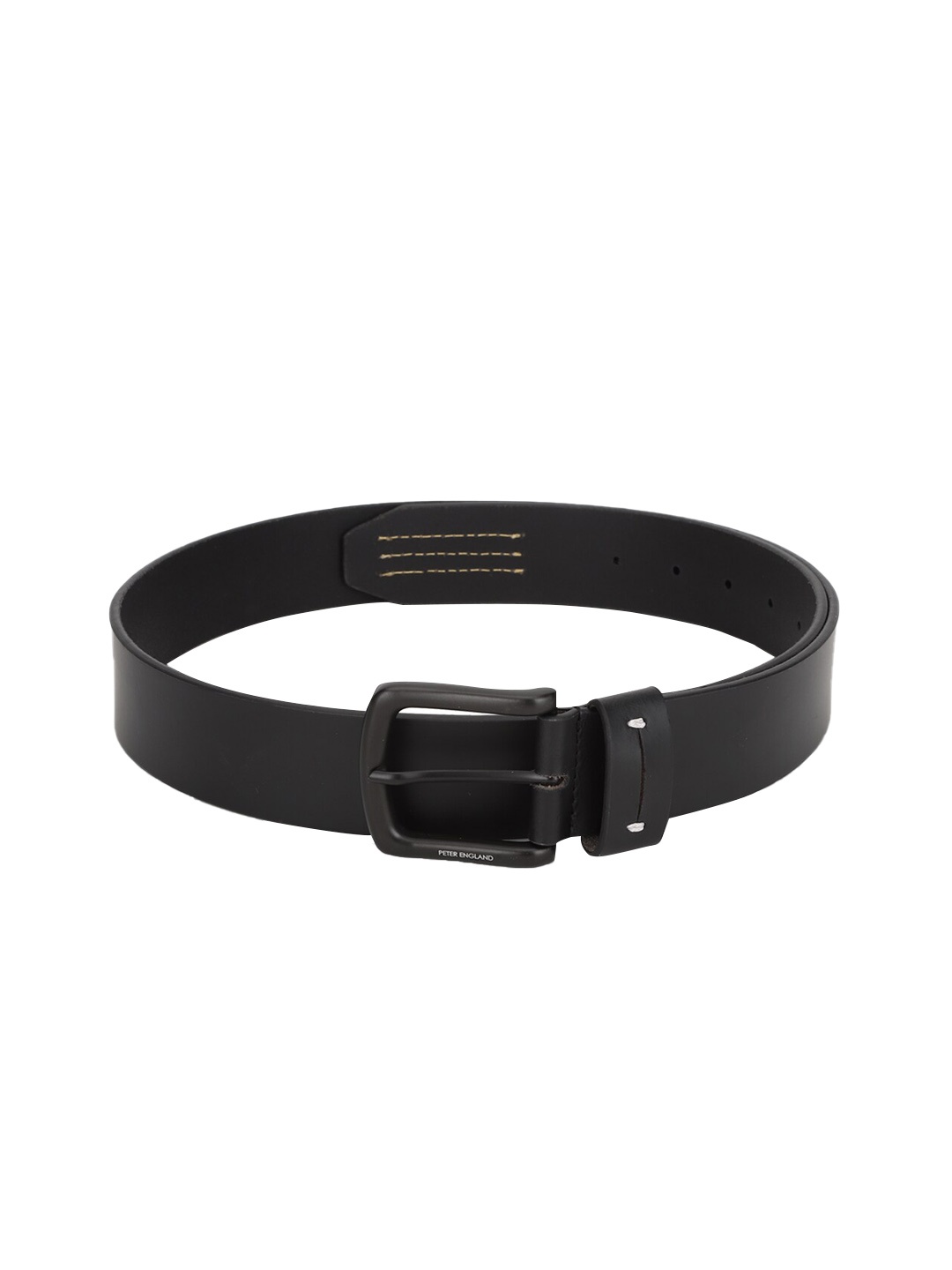 

Peter England Men Black Leather Belt
