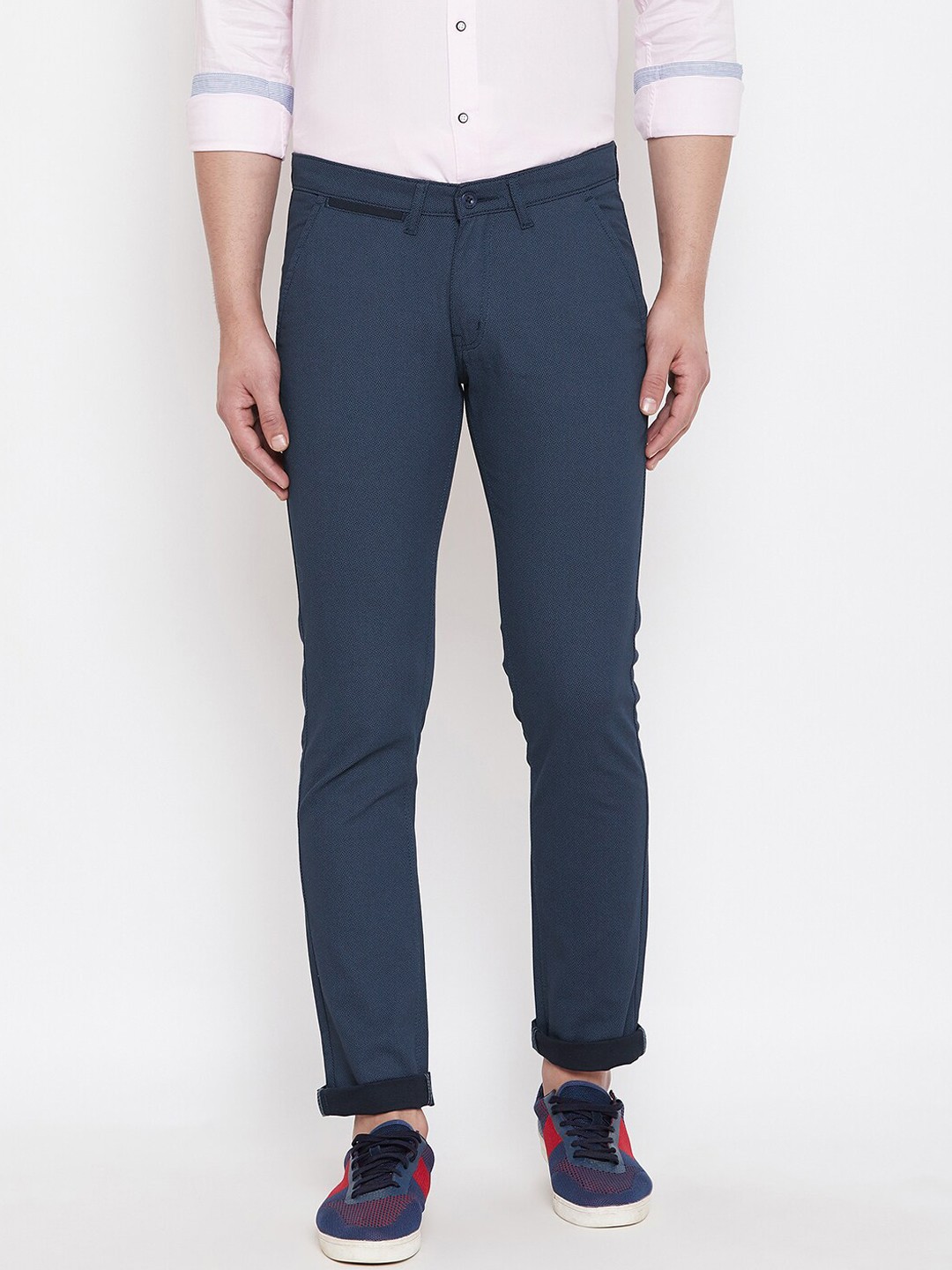

Duke Men Blue Slim Fit Trousers