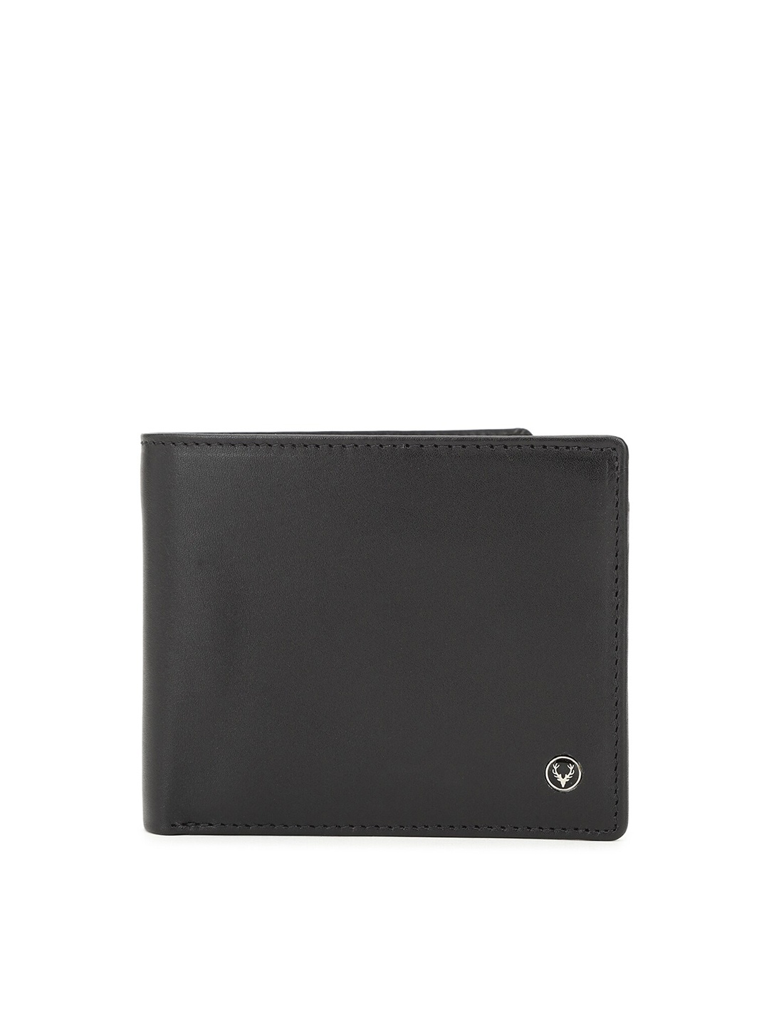 

Allen Solly Men Black Solid Leather Two Fold Wallet