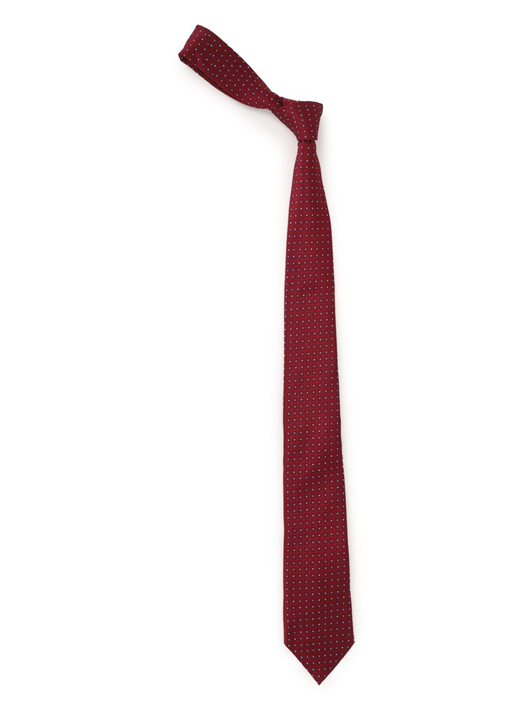 

Allen Solly Men Maroon Printed Skinny Tie