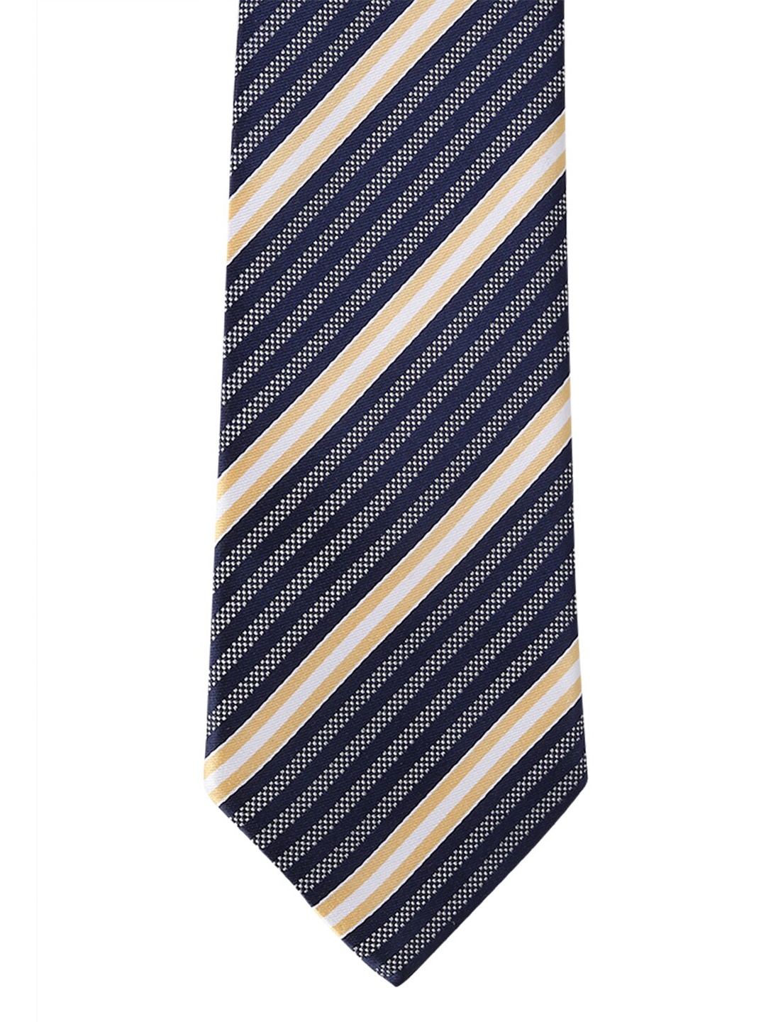 

Allen Solly Men Navy Blue & White Printed Broad Tie