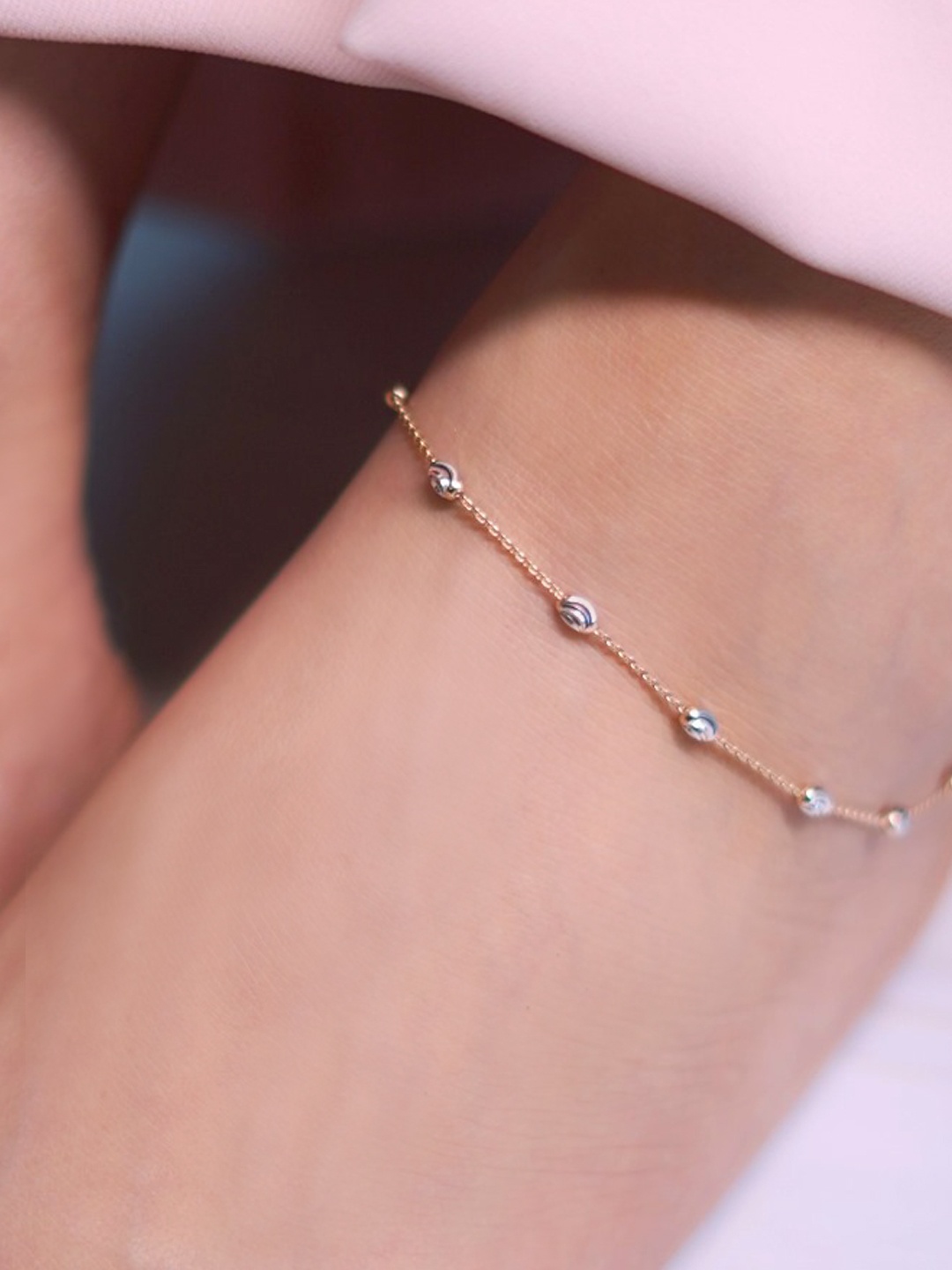

Zavya Women Rose Gold Plated 925 Sterling Silver Anklet