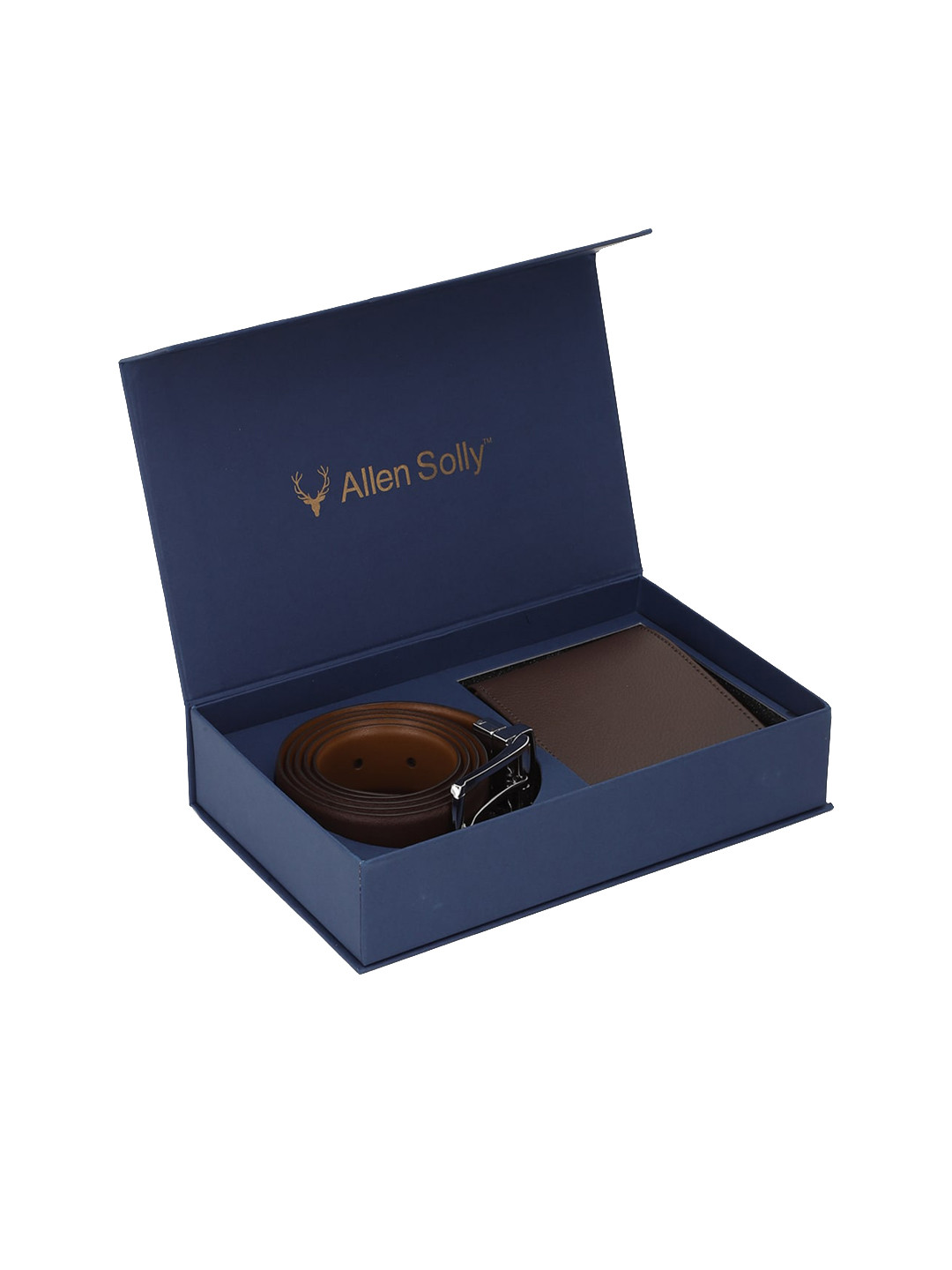 

Allen Solly Men Brown Solid Belt and Wallet Accessory Gift Set