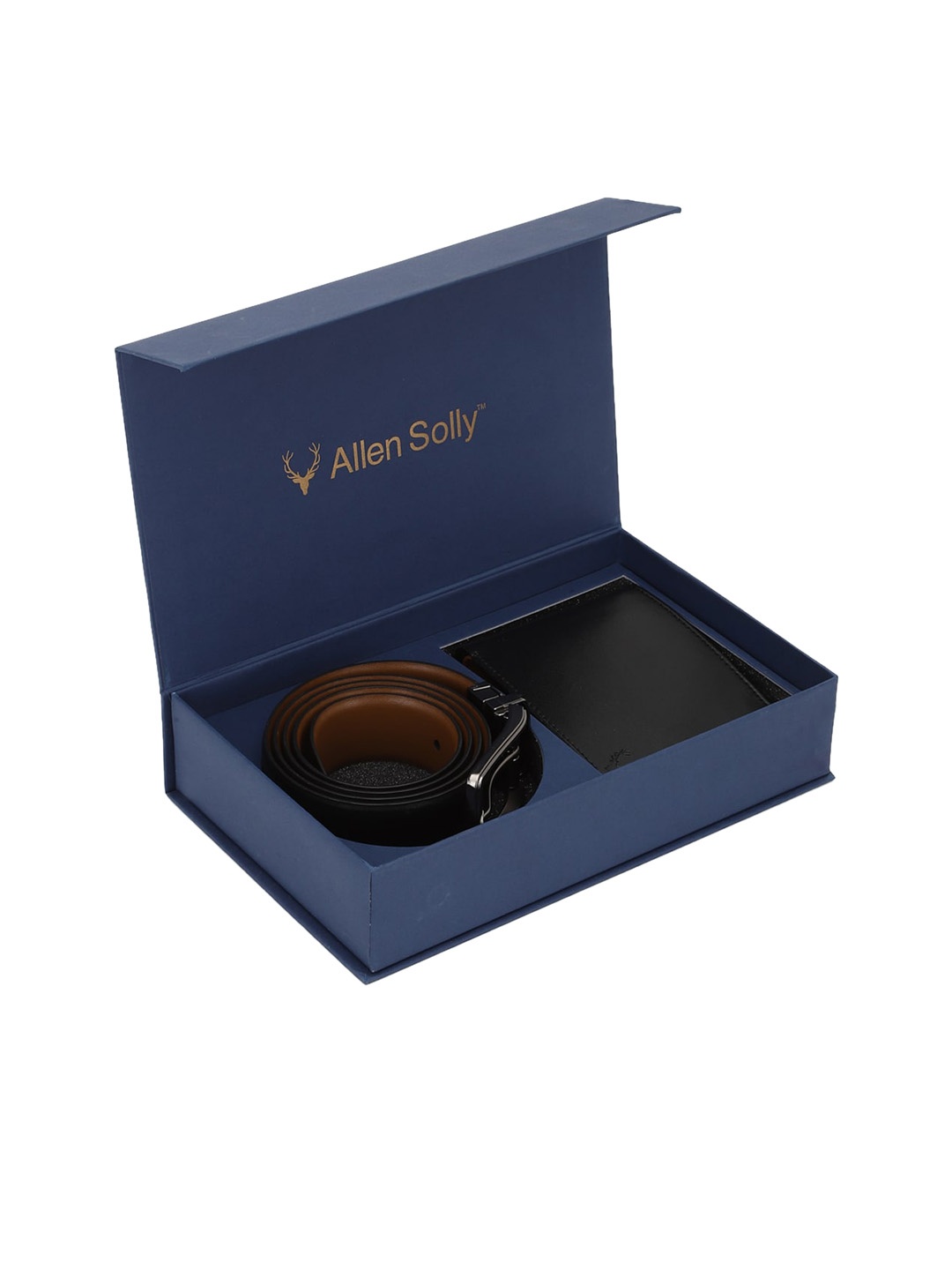 

Allen Solly Men Brown Solid Genuine Leather Accessory Gift Set