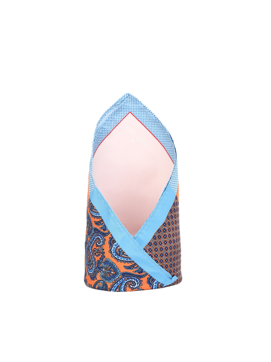 

Allen Solly Men Orange & Blue Printed Pocket Square