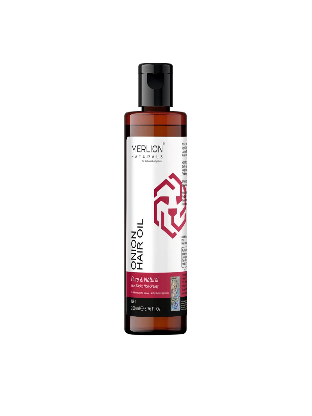 

MERLION NATURALS Onion Hair Oil 200ml, Brown