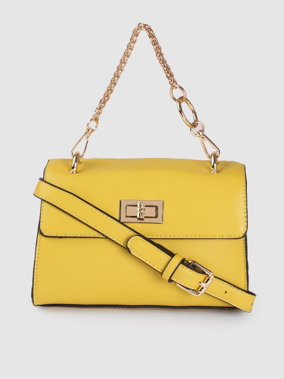 

Van Heusen Yellow Solid Satchel, Mustard