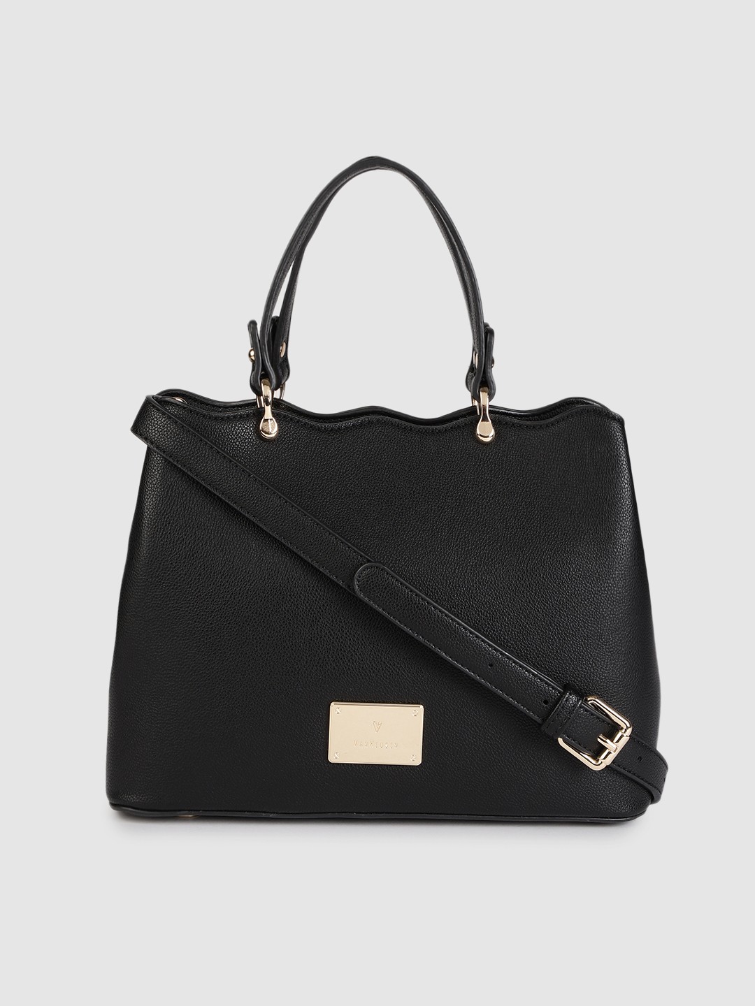 

Van Heusen Black Solid Handheld Bag