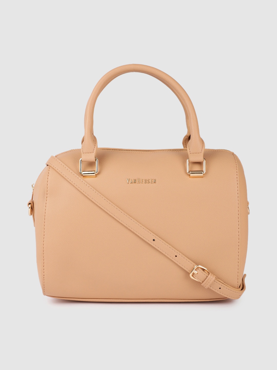

Van Heusen Beige Solid Handheld Bag